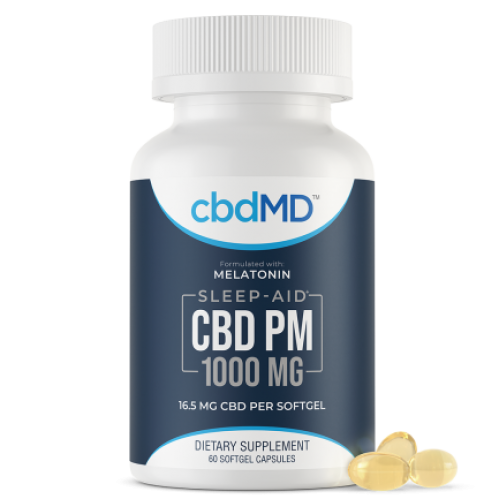 CBD PM Softgel Capsules 16.5 mg 60 Count